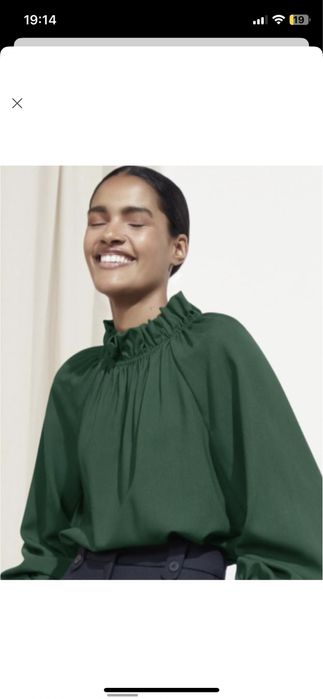 смарагдова блуза сатин м л розмір крута стильна блуза діловий стиль