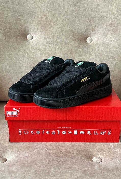!SALE! Puma Suede XL Full Black 36 37 38 39 40 41 42 43 44 45 пума хл