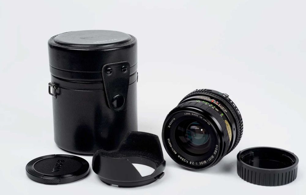 Minolta - Sigma Mini-Wide II 28MM f/2,8 MC Macro (testada e limpa)