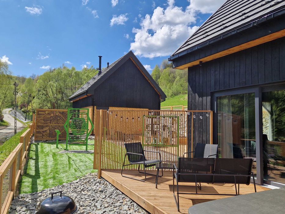 Domek w górach Sauna i Jacuzzi -  kominek, balia
