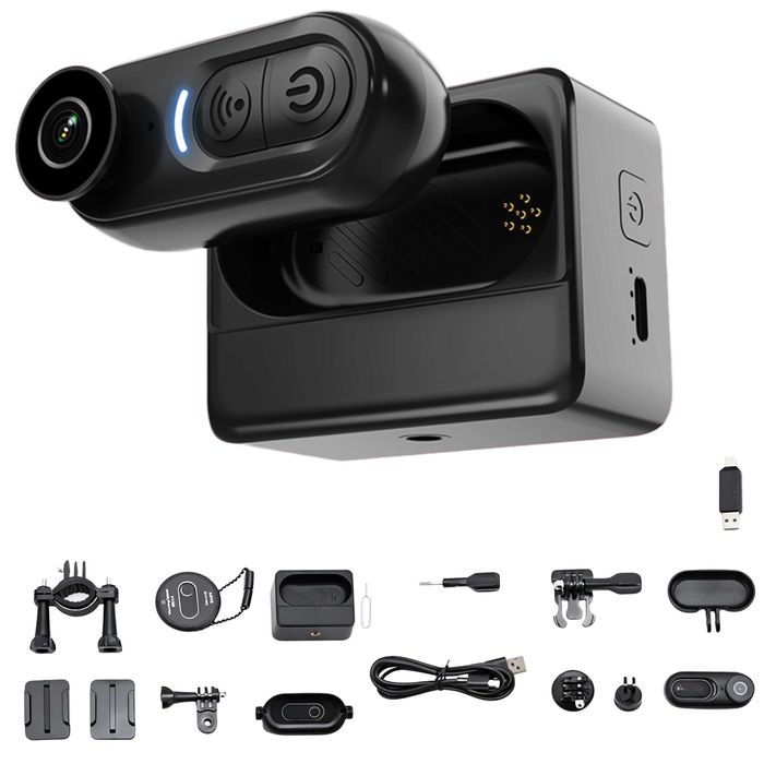 Kamera Sportowa 4K Ultra HD Wi-Fi VD02 Wodoszczelna Akcesoria Zestaw