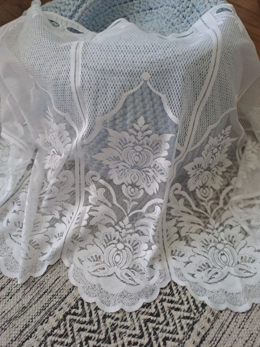 Białe firanki zazdrostka 2 sztuki