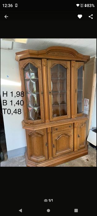 Продам сервант, креденс,вітрина дубова з Німеччини