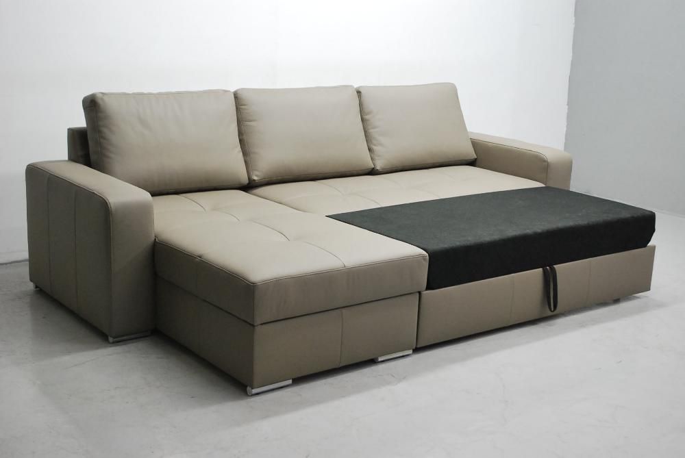 NOWY NAROŻNIK skóra naturalna funkcja spania pojemnik kawowy 4119