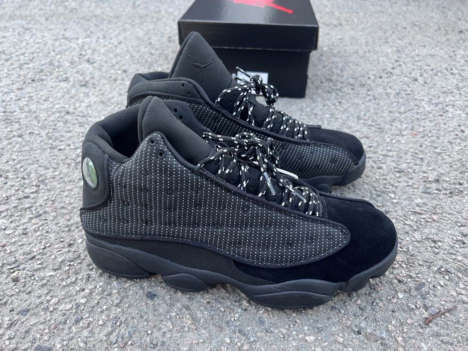 Кросівки Jordan 13 Retrp Black Cat чорні, черные