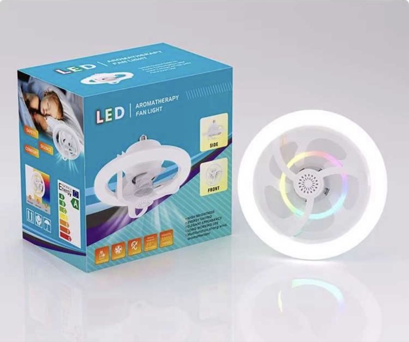 Lampa, wentylator sufitowy , aromaterapia