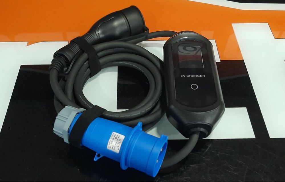 Carregador carro Elétrico Portátil Type 2 de 32A Monofásico