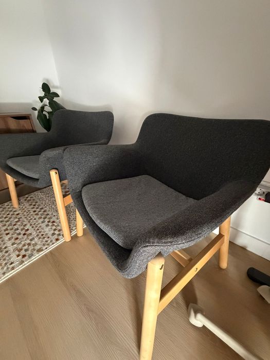 2 Poltronas IKEA VEDBO como novas - Design Escandinavo - 270€ o conjunto