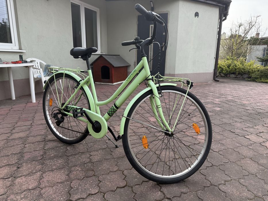 Rower Miejski Damka Verde 7 biegów Oświetlenie