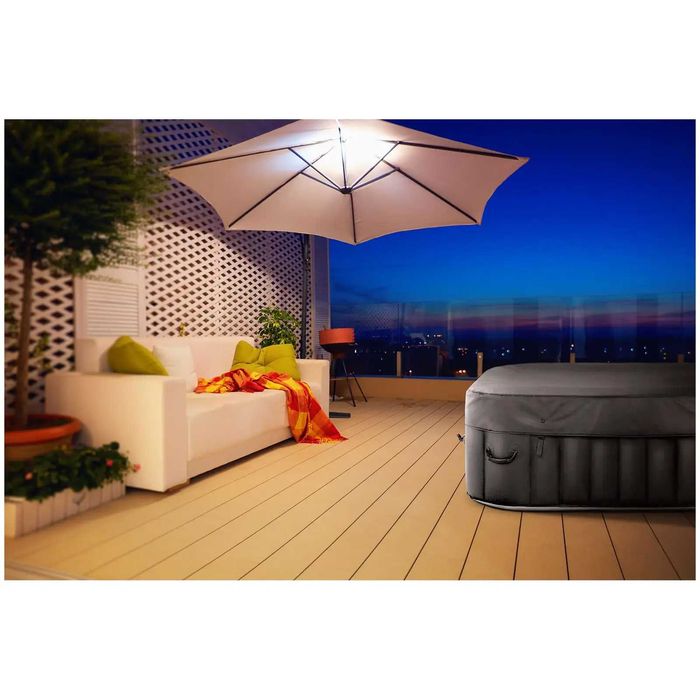 Nowe Jacuzzi ogrodowe - 600 l - 4 osoby - czarno-białe