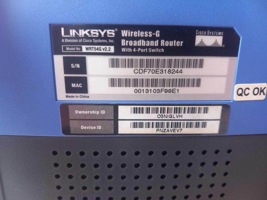 Router Linksys WRT54G usado