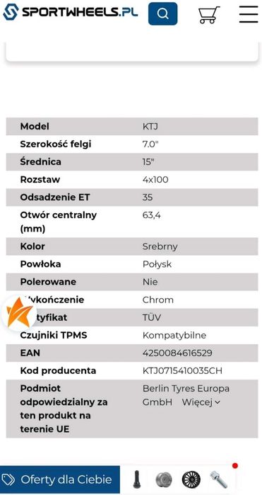 К/т литих дисків R15 4x100 Chrom