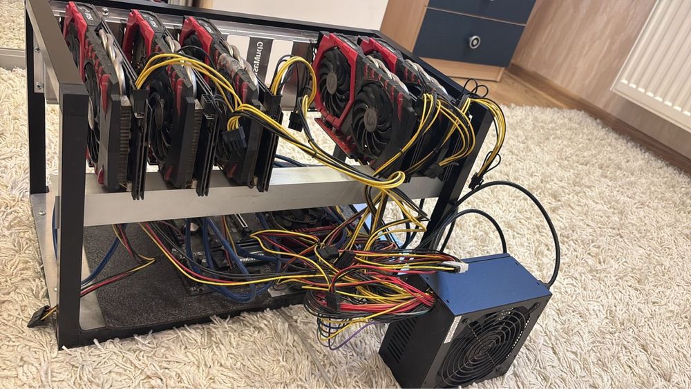 Майнинг ферма на Rx580 8GB x5