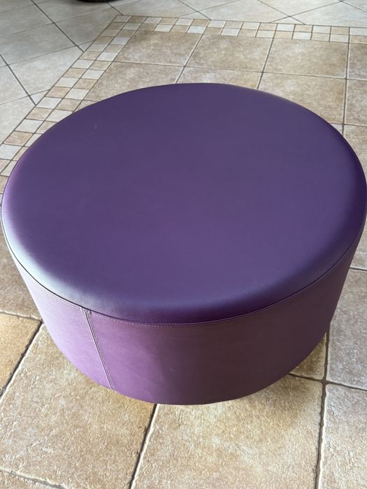 Pufa skórzana skóra naturalna