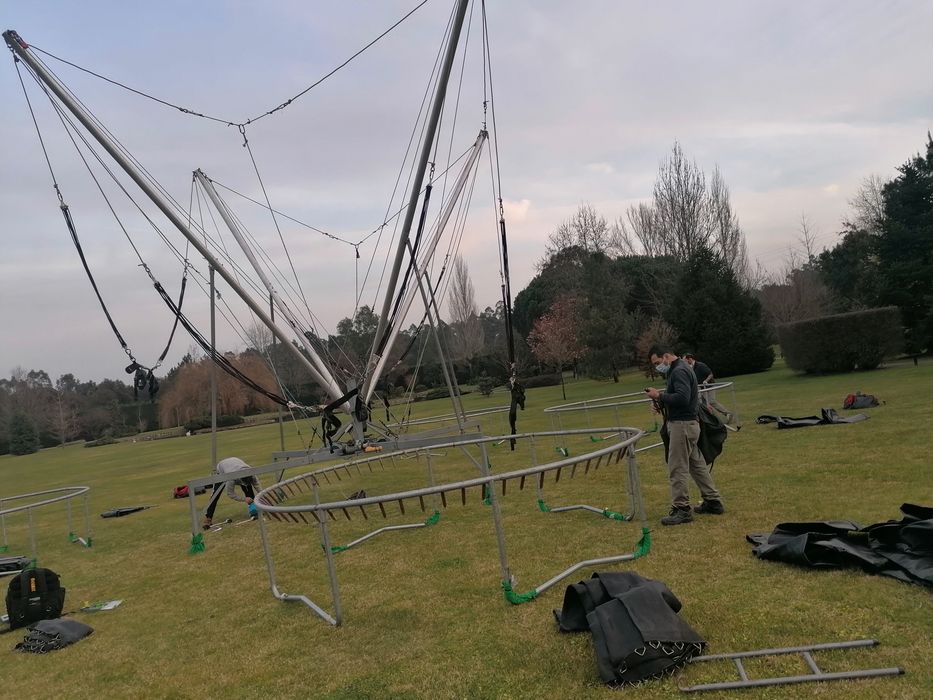 Airbungee 4 Camas Elásticas 9,0x9,0x7,00