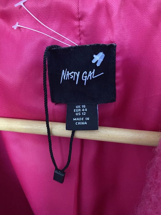 Пальто  рожеве NASTU Gal довге , розмір- M/L, в складі лама