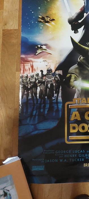 Grande poster publicitário star wars