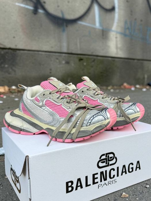 Жіночі кросівки Balenciaga 3xl Grey pink