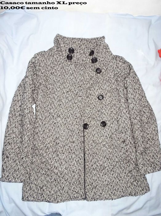 Calças ganga e casacos grossos outono/inverno