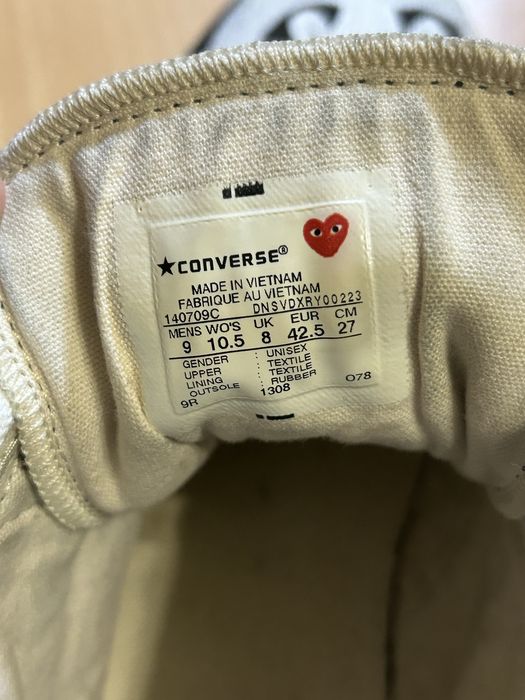 кросівки Converse x Comme des Garçons Play