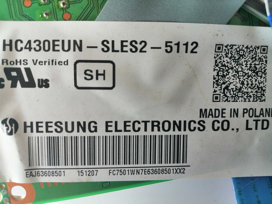Painel HC430EUN-SLES2 de tv LG modelo  43LF5400-ZB