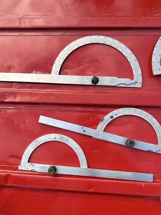 Katomierze mechaniczne 180 stopni nastawne zestaw 4 szt