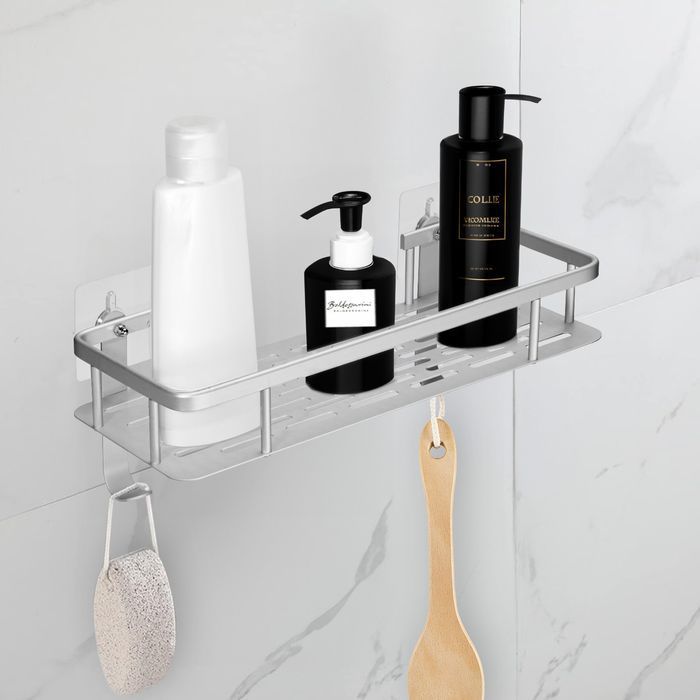 półka loftowa itaka srebrna do łazienki