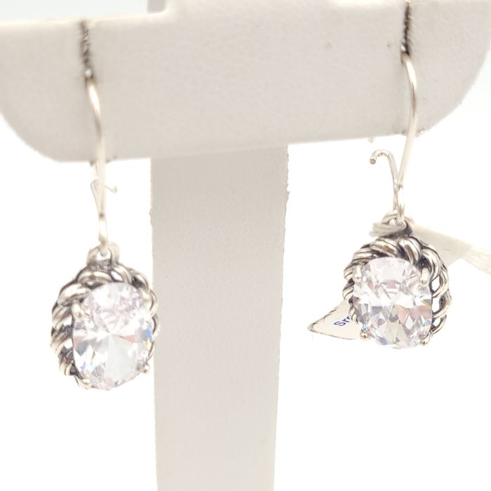 Srebrne kolczyki pr.925 cyrkonie nowe