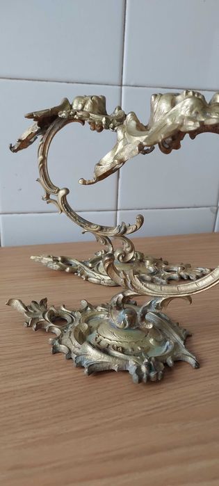 2 Ganchos antigos em latão para prender reposteiros