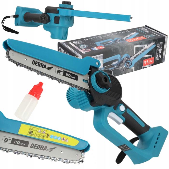MINI PIŁA ŁAŃCUCHOWA gałęziówka akumulatorowa, bezszczotkowa 8" Dedra
