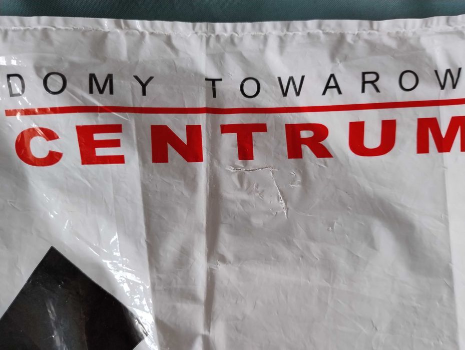 Domy Towarowe Centrum reklamówka duża PRL lata 70 plastikowa DTC