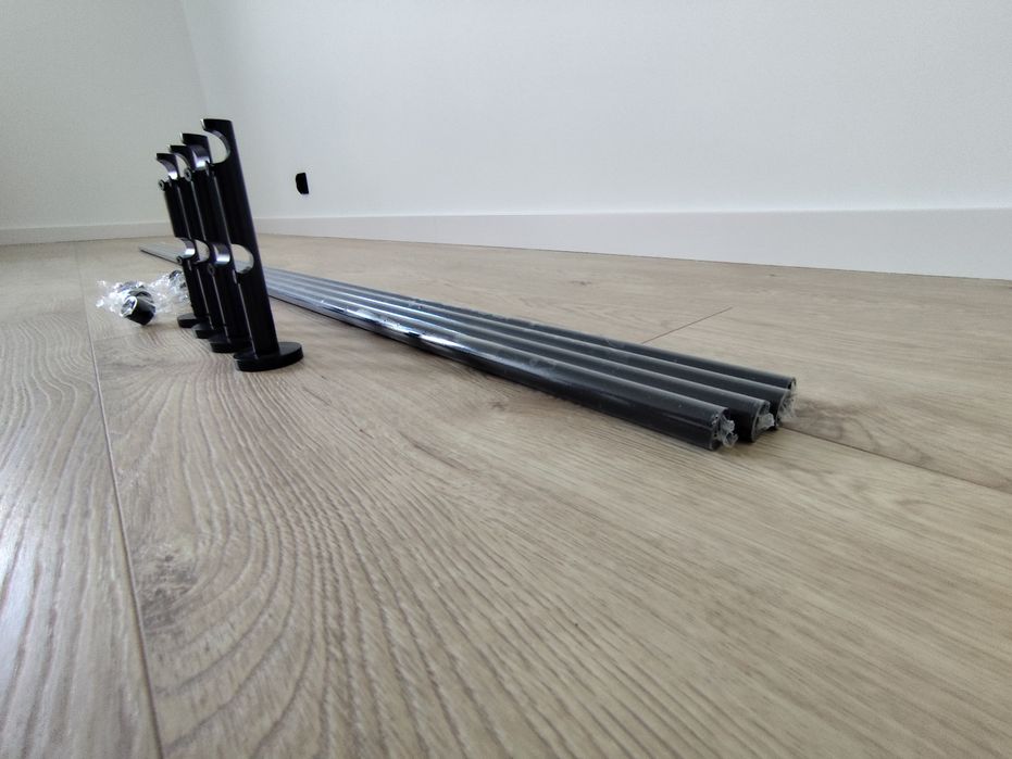 Karnisz Czarny Mat Podwójny Fi 19+19mm 2m