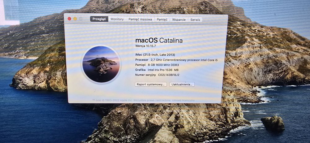 Imac 21.5 cala stan bardzo dobry