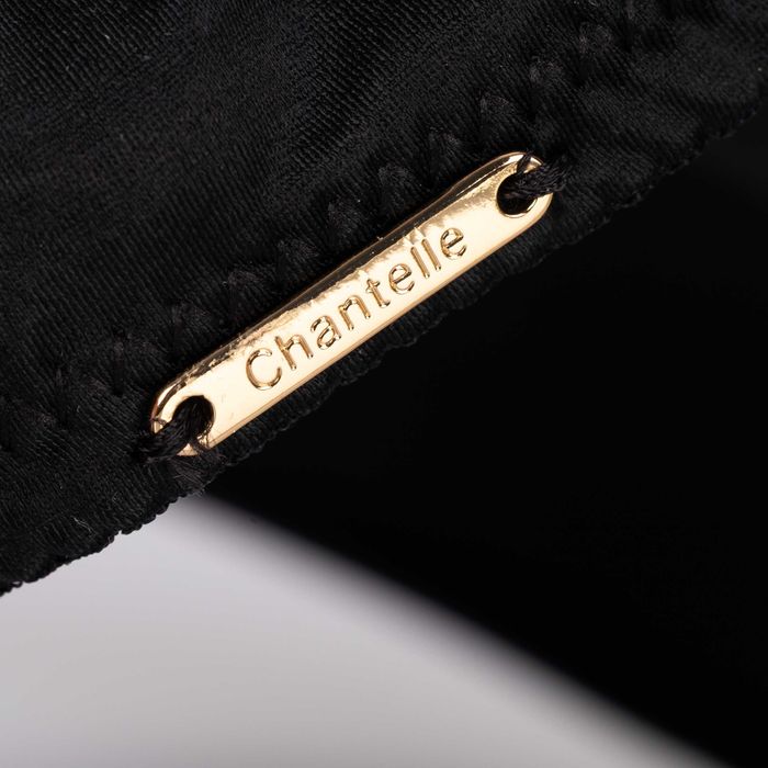 Biustonosz Chantelle 70C czarny z haftem push-up NOWY outlet