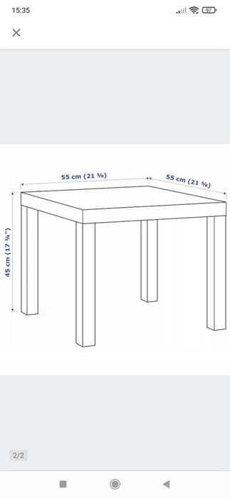 Stolik czerwony Ikea. Okazja