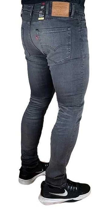 Levi's Skinny Taper szare jeansy męskie nowe oryg. Levis Flex -W36/L30