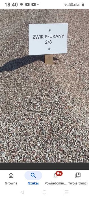 Piasek budowlany kamyk ziemia kliniec tłuczen żwir beton