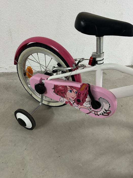Bicicleta menina rosa Decatlhon
