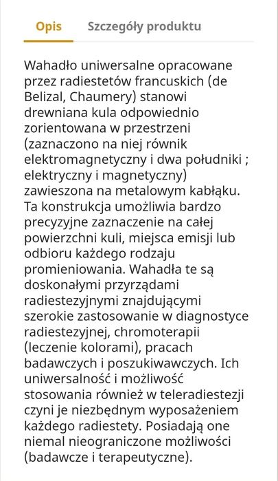 Wahadełko Uniwersalne ,aluminium -Ciszak