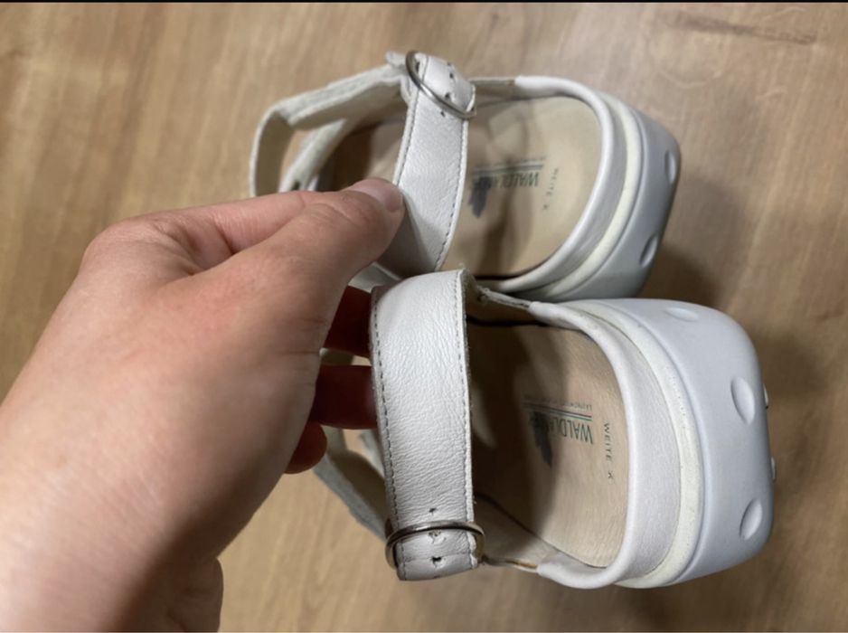 waldläufer weite k sandały ortopedyczne zdrowotne biale 39