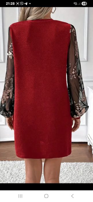Сукня, колір червона цегла