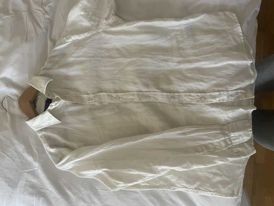 Camisa branca de linho – Polo Ralph Lauren