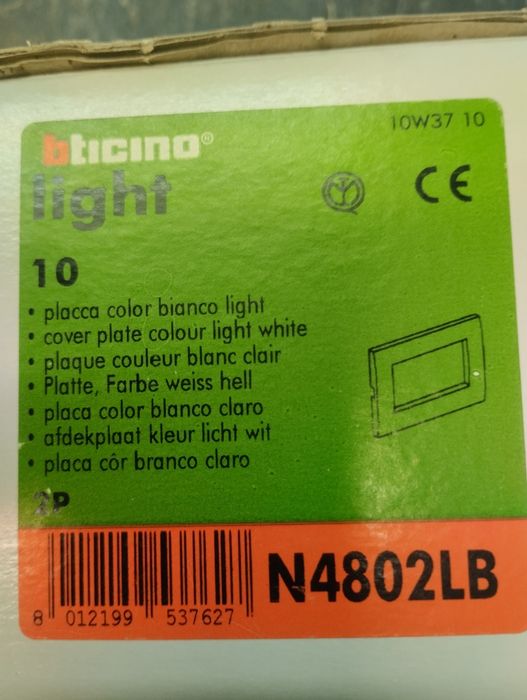 Espelho Bticino branco para dois módulos