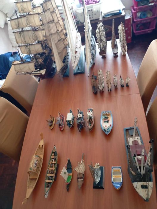Coleção barcos estáticos