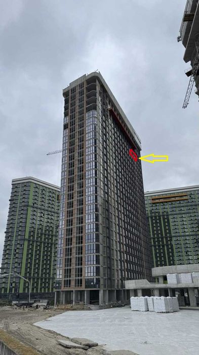 2к квартира 83,53 м2, ЖК Грейт (Great), 8 буд., 2с7б, 23 поверх. Без%.