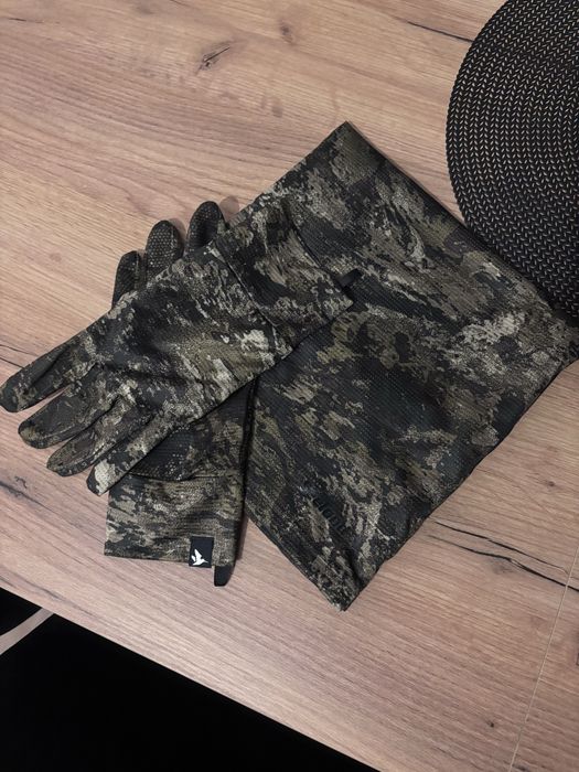 Komplet myśliwski rekawiczki + komin Seeland