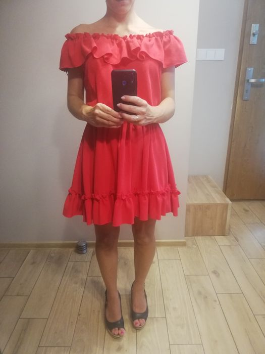Sukienka hiszpanka czerwona 34/ 36