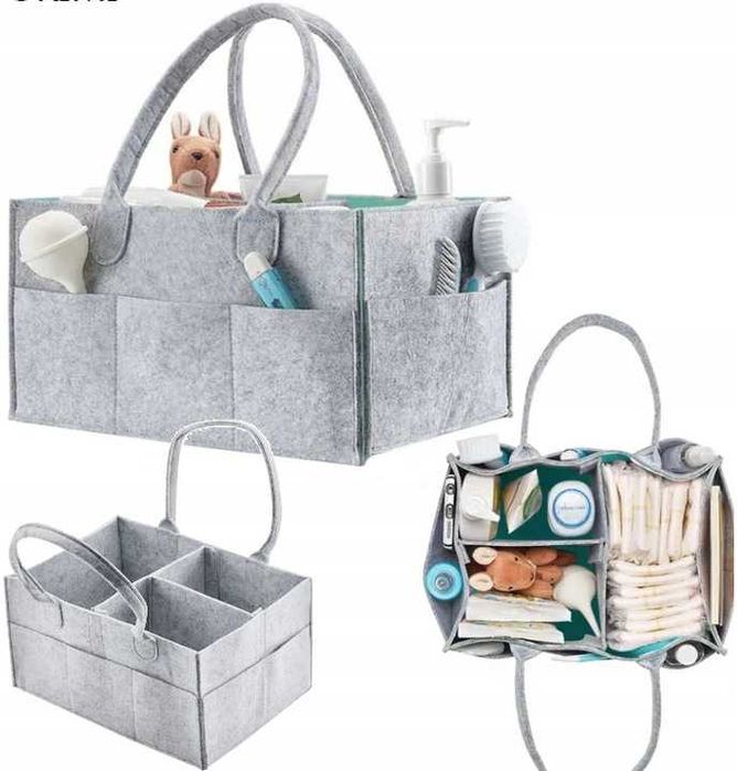 Organizer na pieluszki wielofunkcyjny filcowy