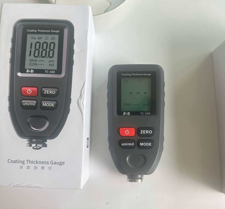 Товщиномір покриття TC-100 для вимірювання шару фарби на металі