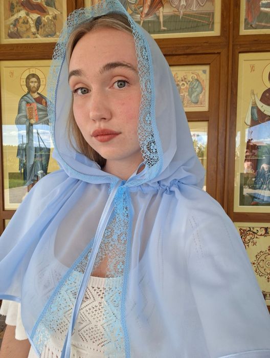 Платок палантин в церковь на венчания